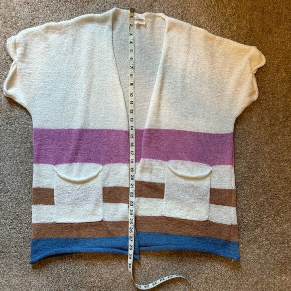 HEYSON Striped Cardigan Size S - Picture 3 of 5